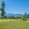 View of a green at Santa Anita Golf Course.