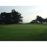 You'll see the ocean beyond the seventh green on Sea Ranch Golf Links.