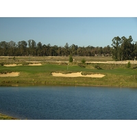 There are five lakes that come into play at Monarch Dunes Golf Club's Challenge Course.