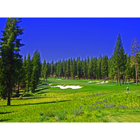 The fifth is Martis Camp's no. 1 handicap hole, a 520-yard par 4 from the "Medal" tee.